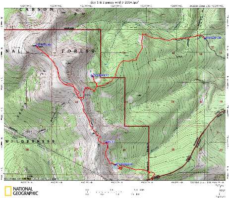 USFS Pecos Wilderness Map; pdf - 3.9 mb
